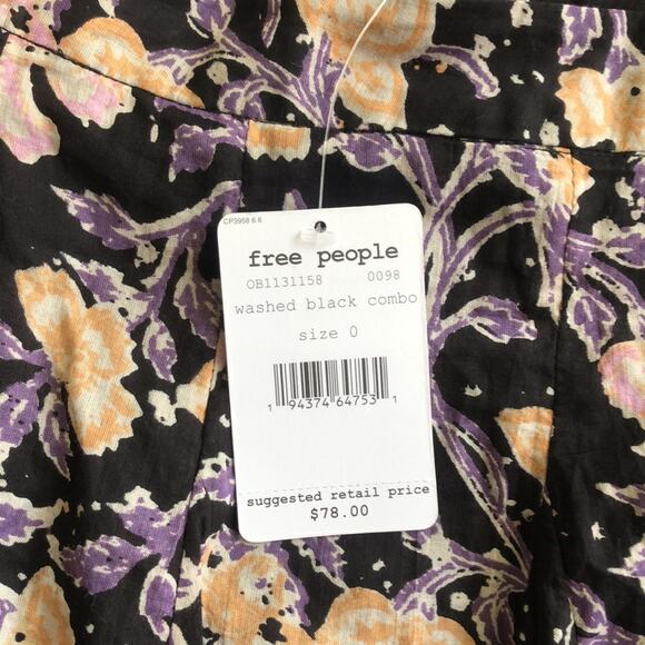 free people end of the island godet skirt size 0 new - Picture 6 of 6